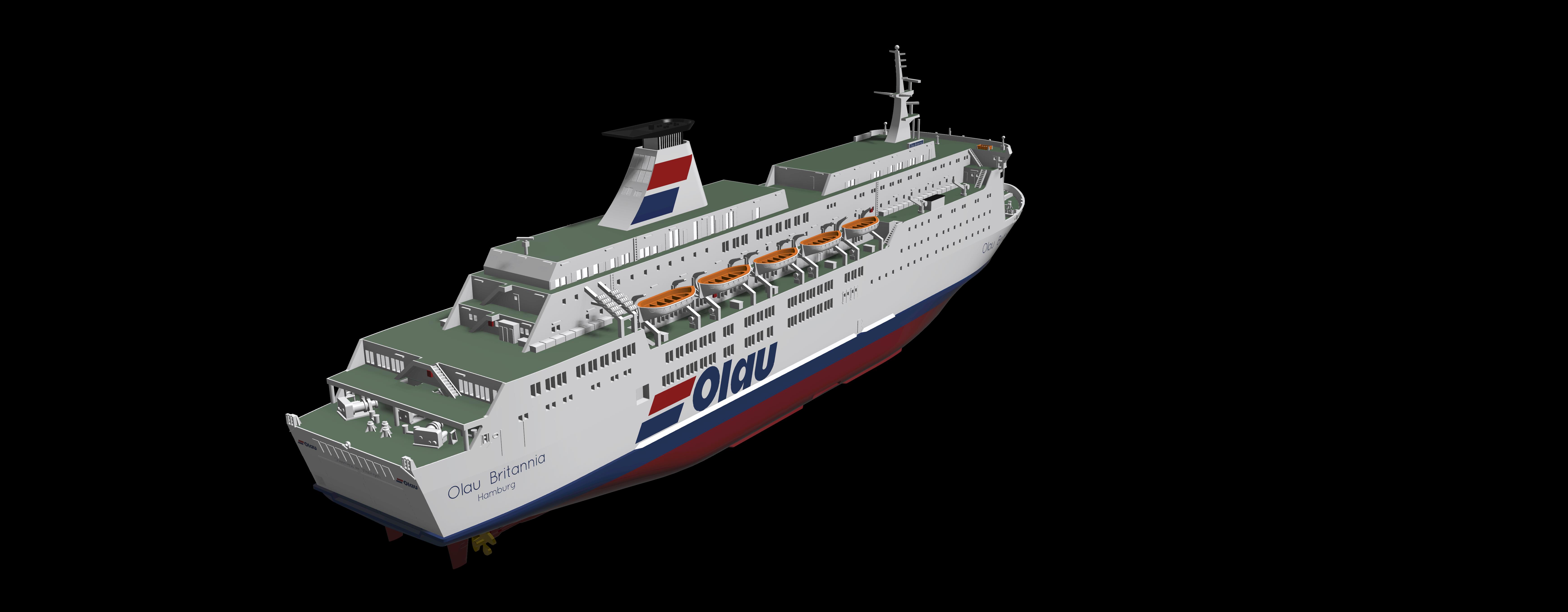 Olau Britannia ferry model