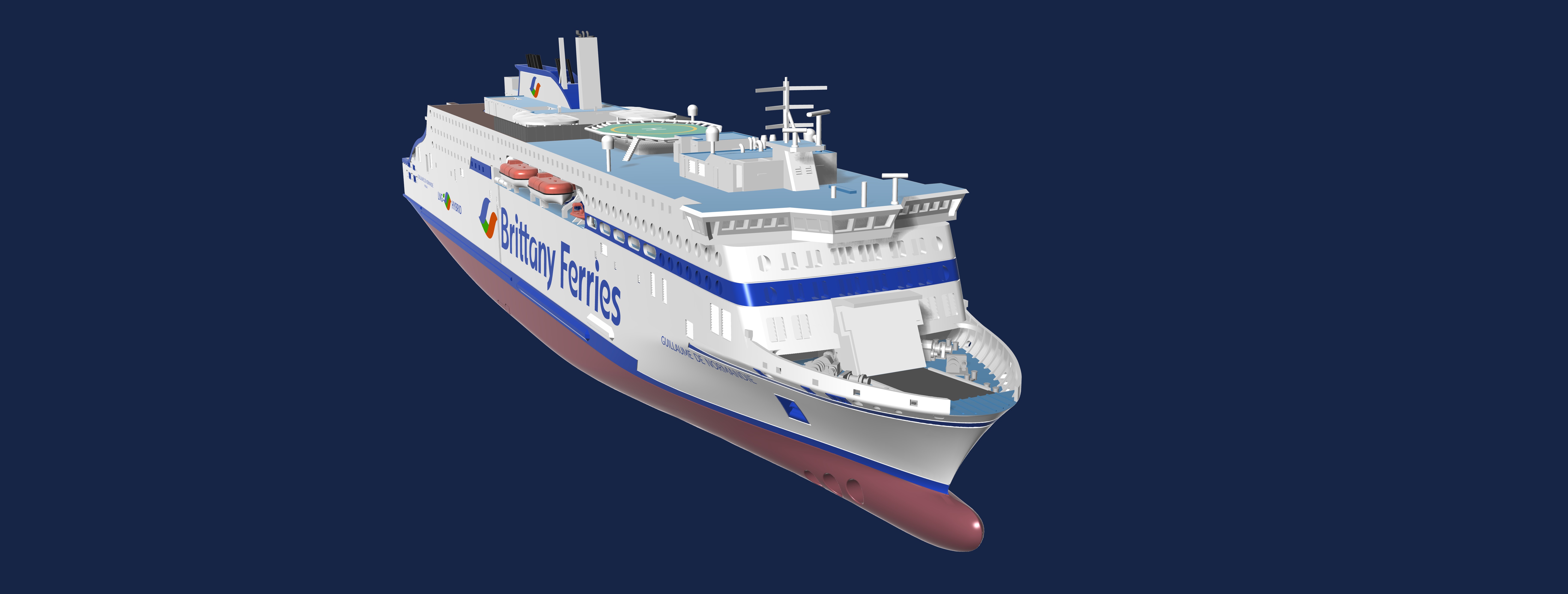 GUILLAUME DE NORMANDIE ferry model