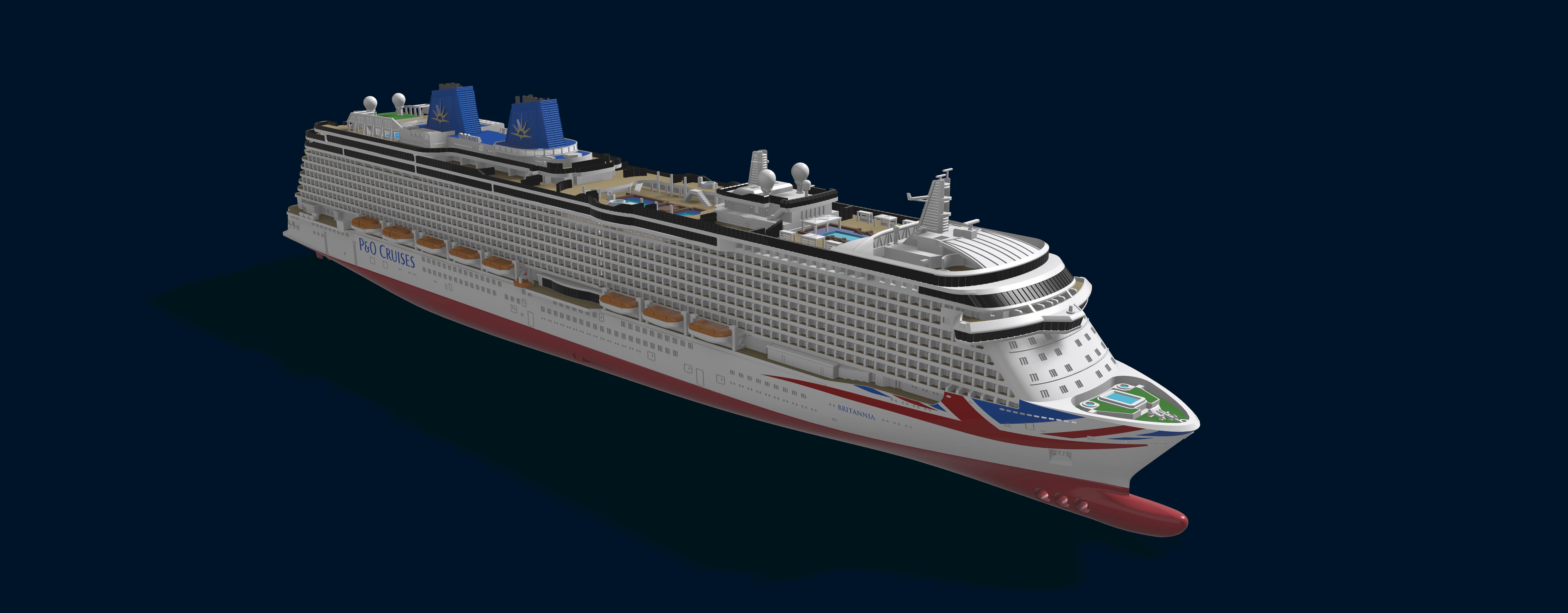 P&O BRITANNIA cruise ship model