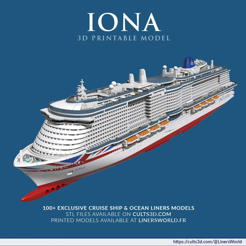 P&O IONA cruise ship model