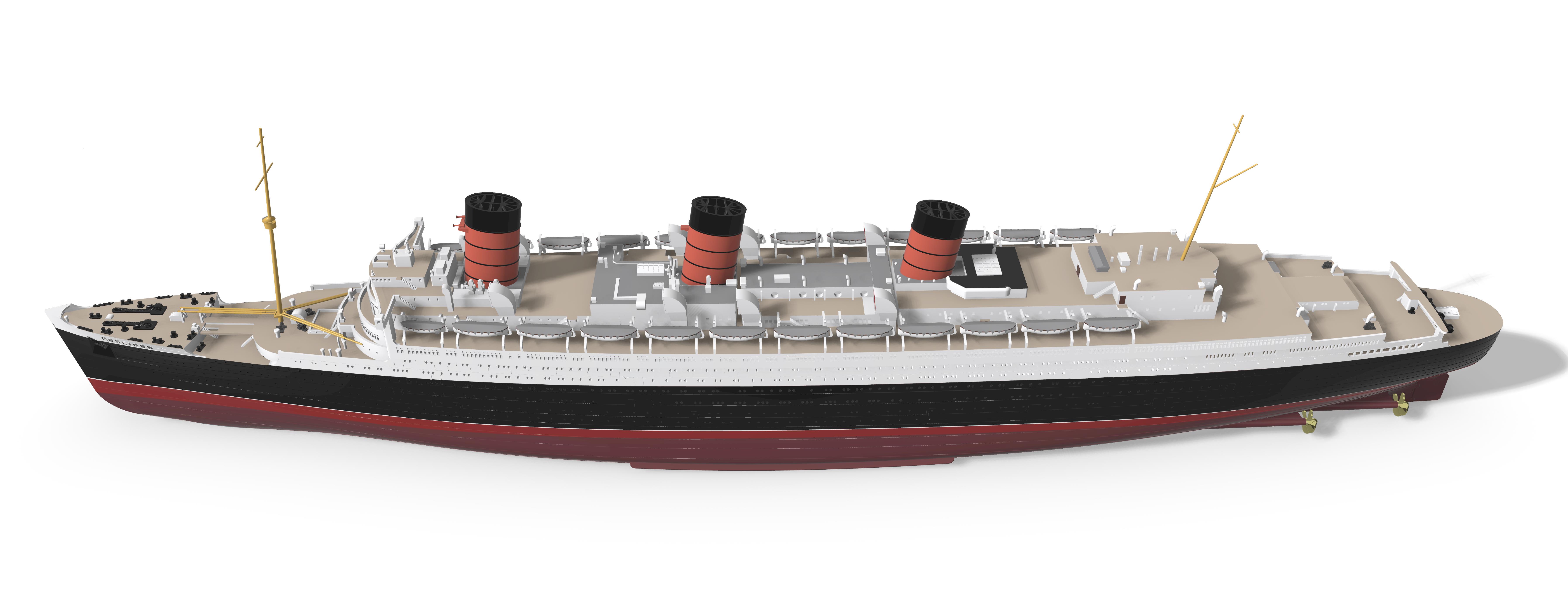 SS POSEIDON from the 1972 movie "The Poseidon Adventure"