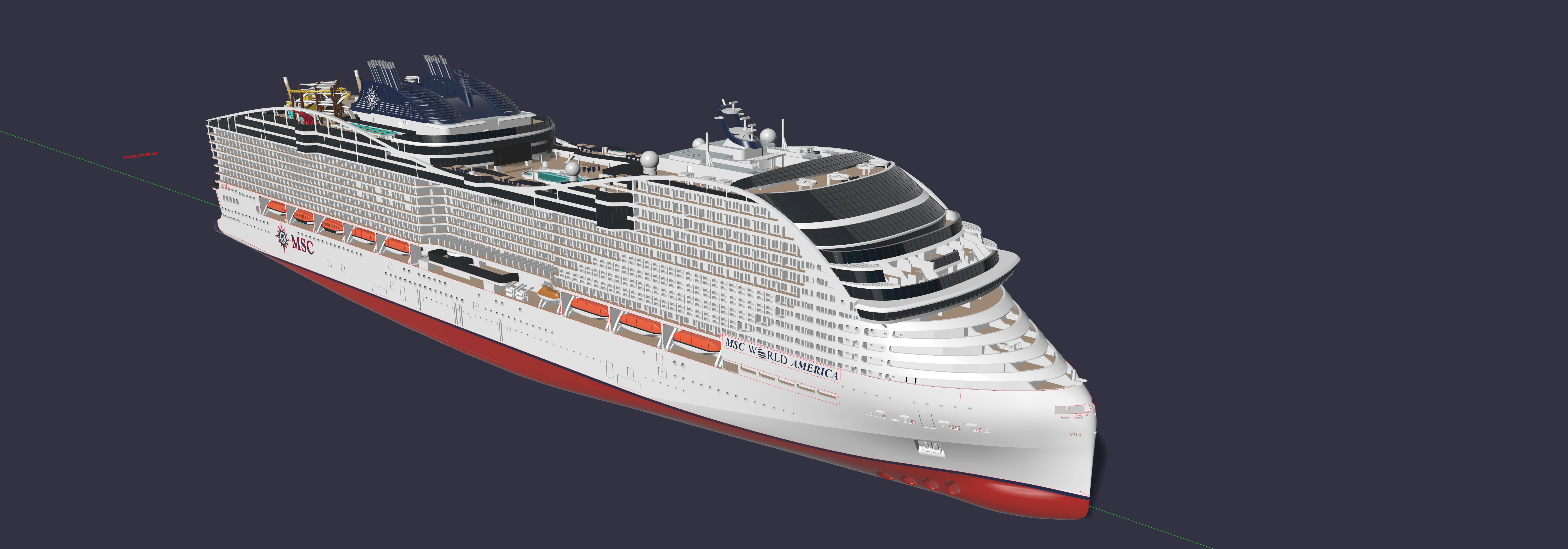 MSC WORLD AMERICA model