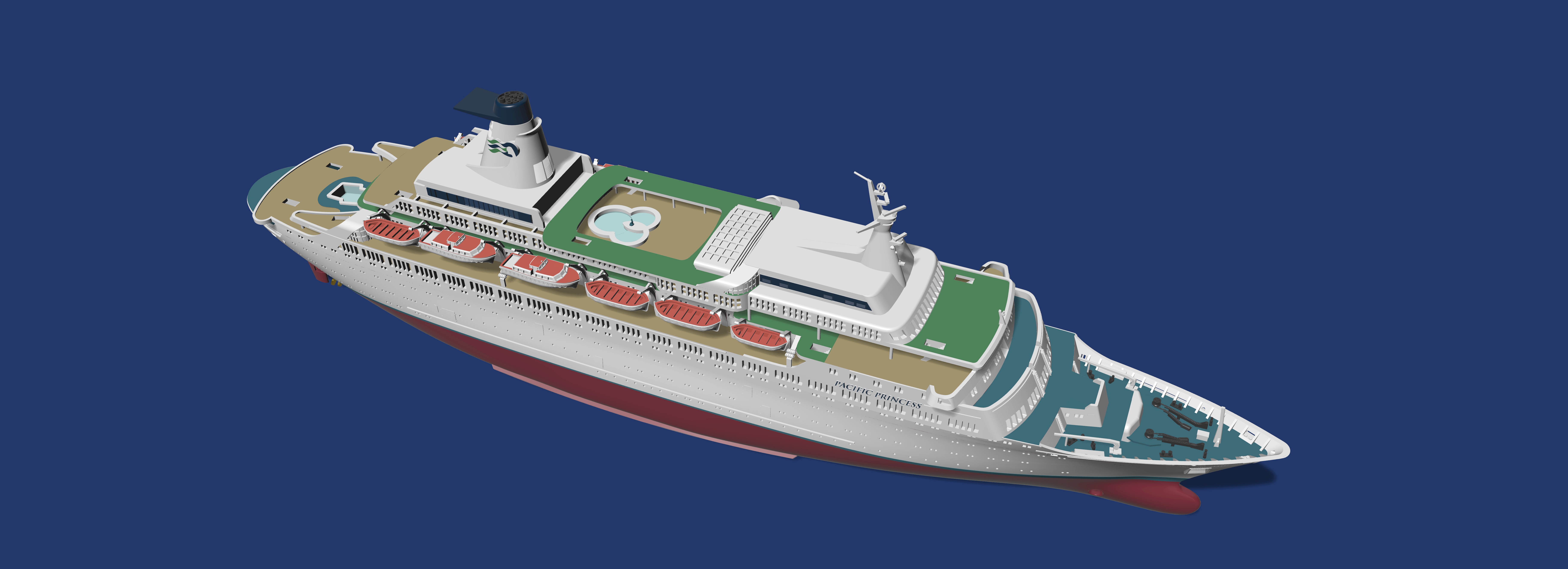Pacific Princess "the Love Boat" model 