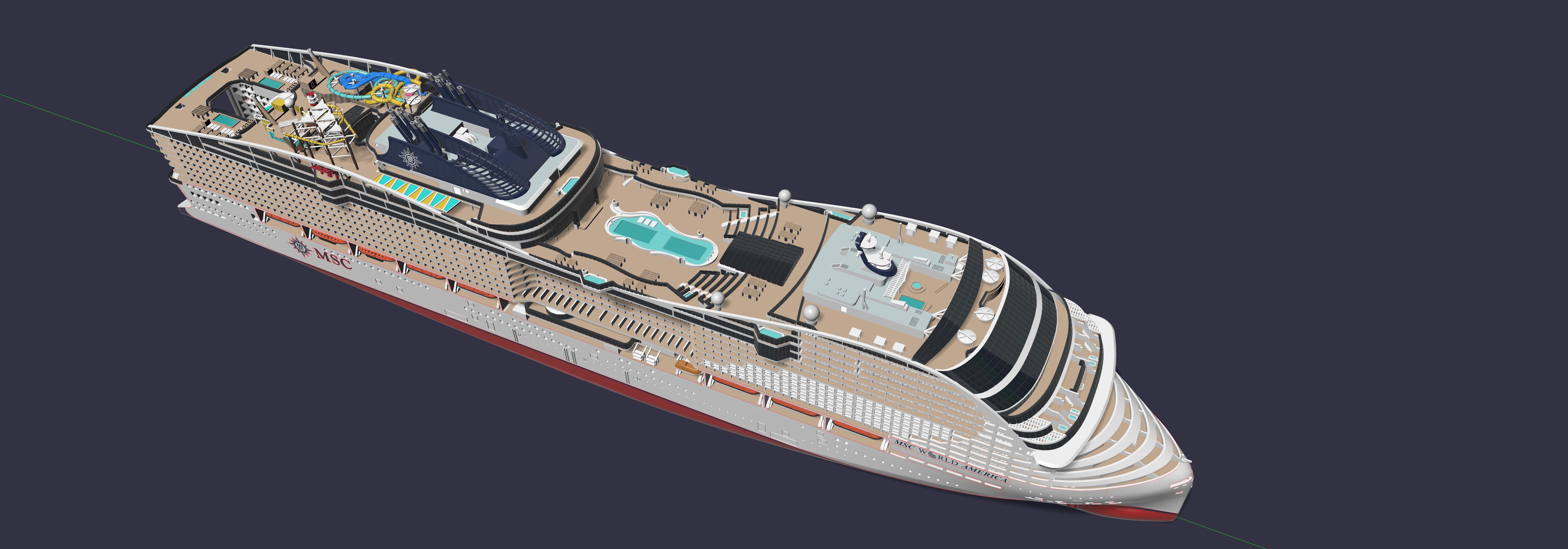 MSC WORLD AMERICA model