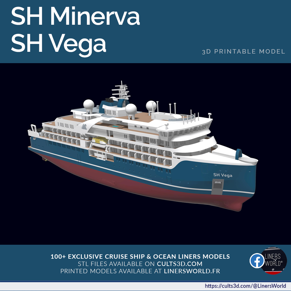 SH MINERVA or SH VEGA exploration cruise ship model