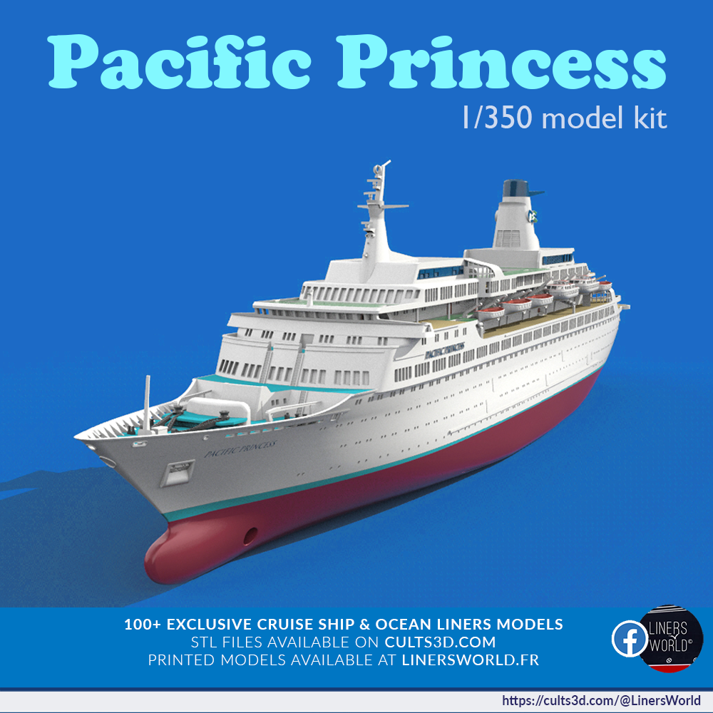 Pacific Princess "the Love Boat" 1/350 model kit