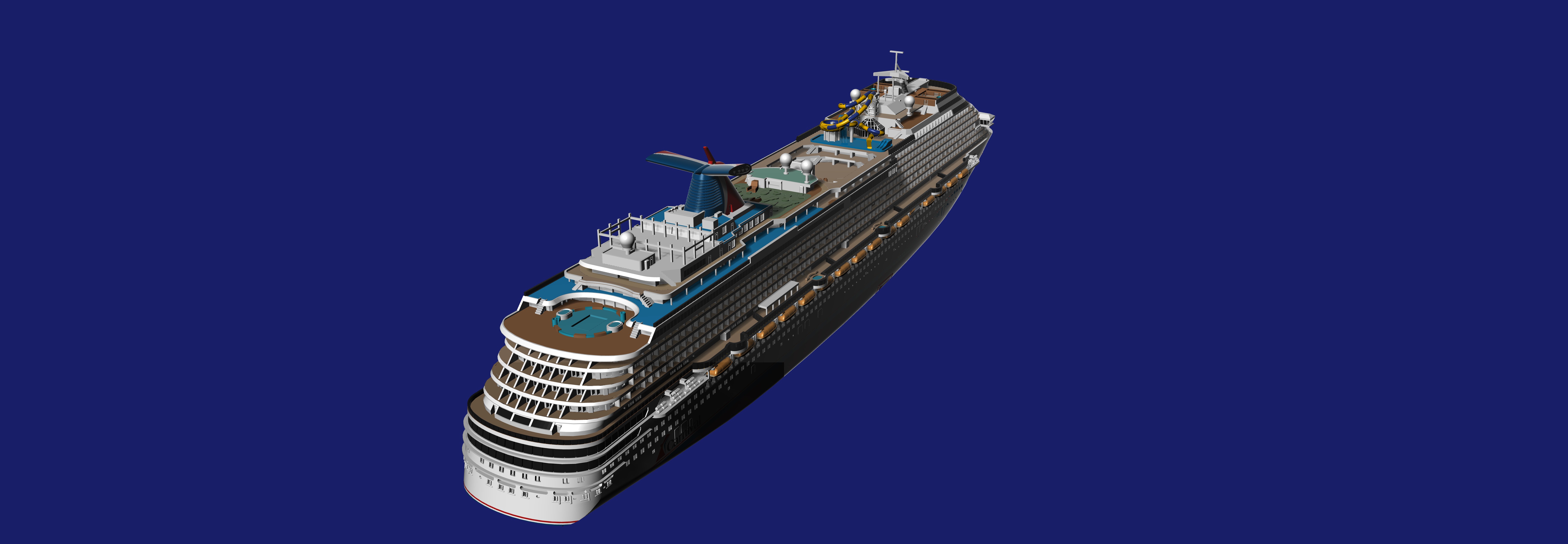 Carnival Dream cruise ship model