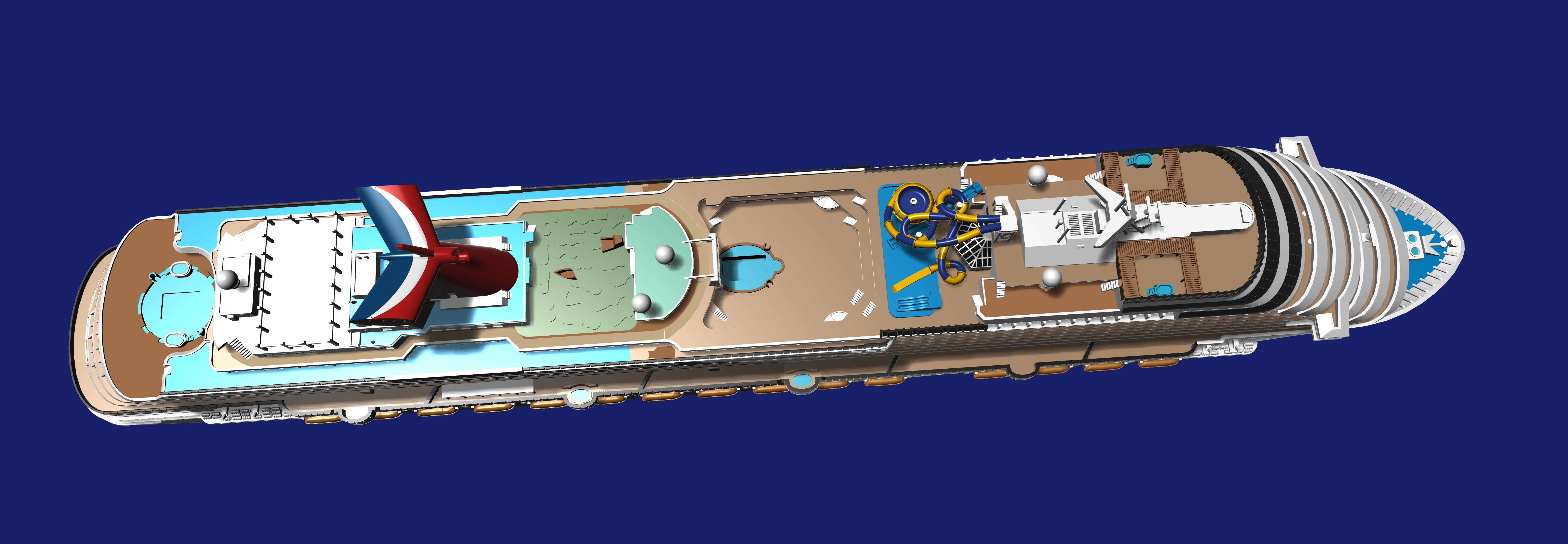 Carnival Dream cruise ship model