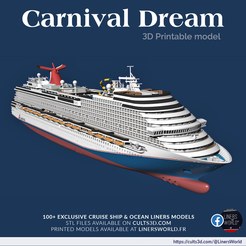 Carnival Dream cruise ship model