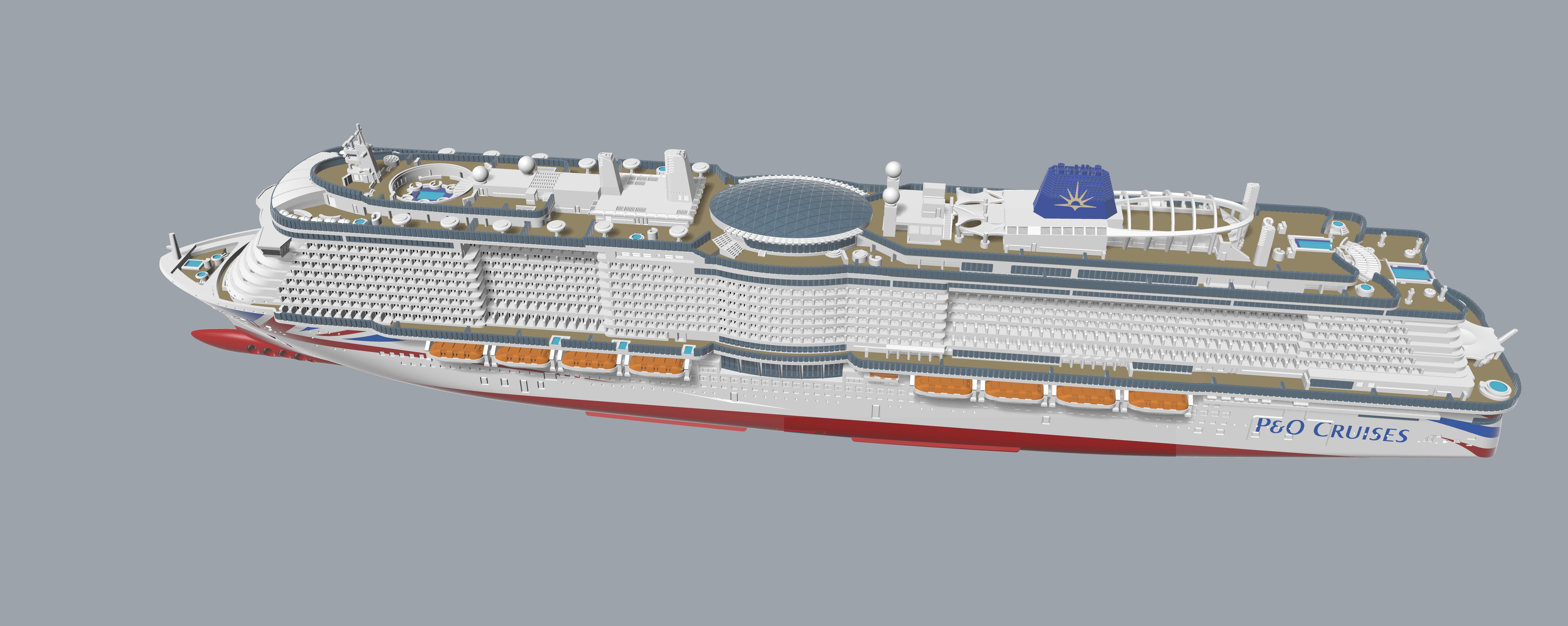 P&O IONA cruise ship model