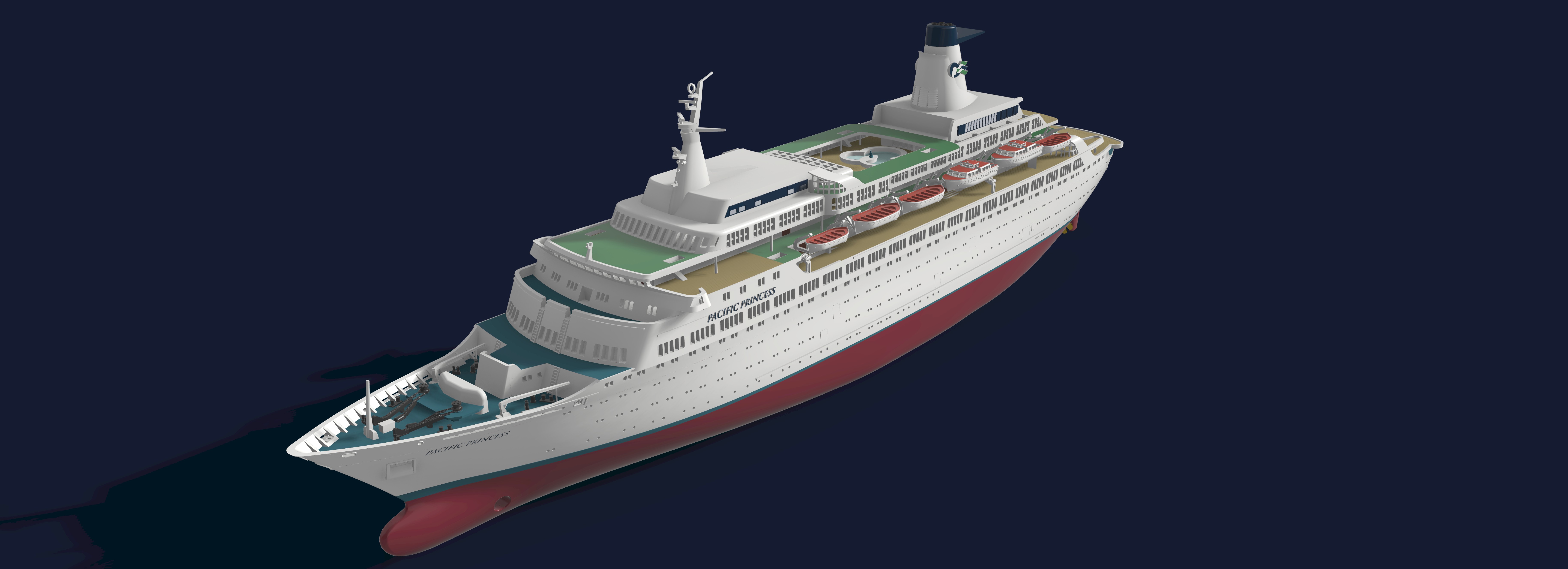 Pacific Princess "the Love Boat" 1/350 model kit