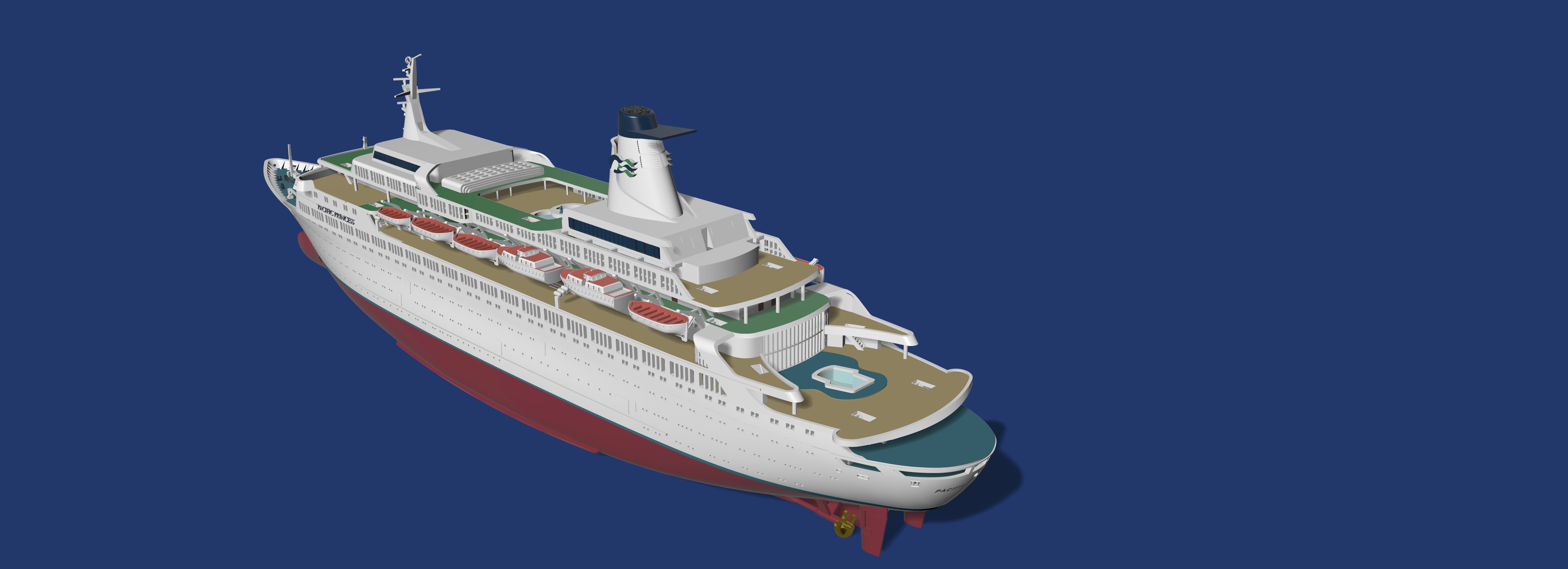 Pacific Princess "the Love Boat" model 