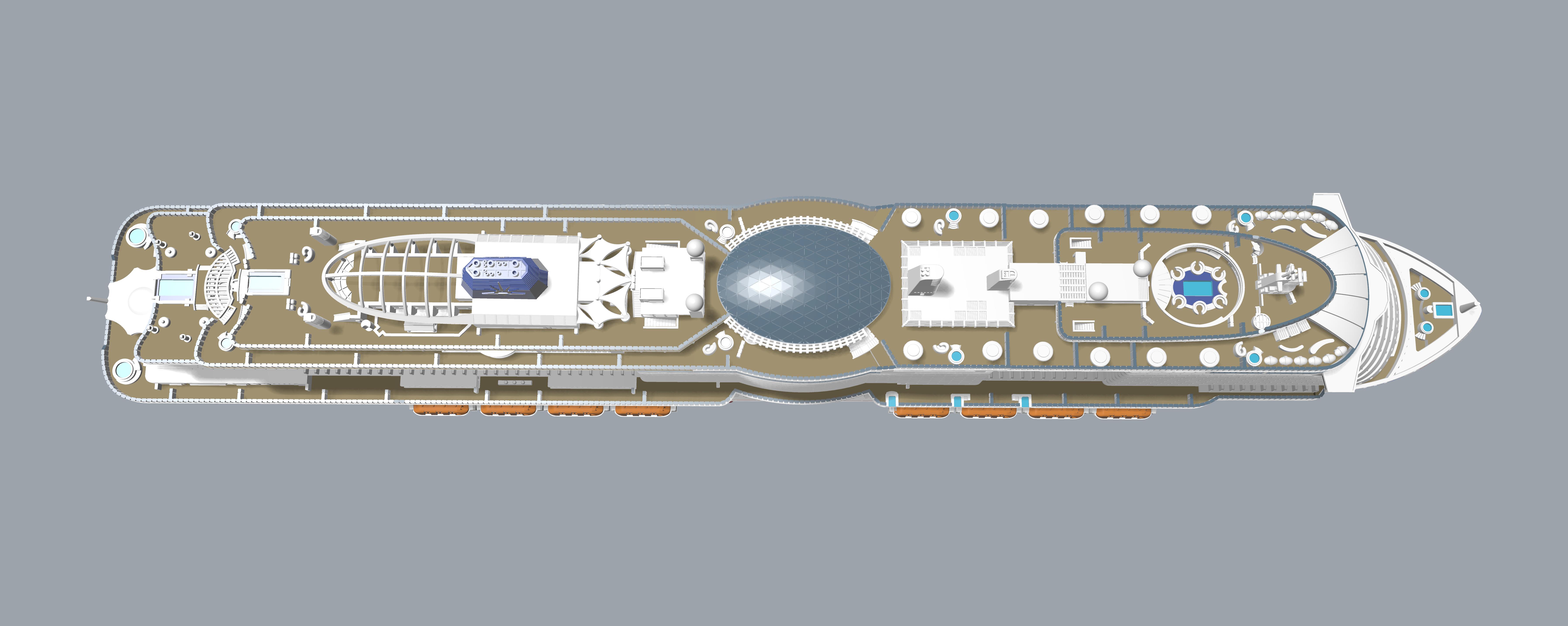 P&O IONA cruise ship model