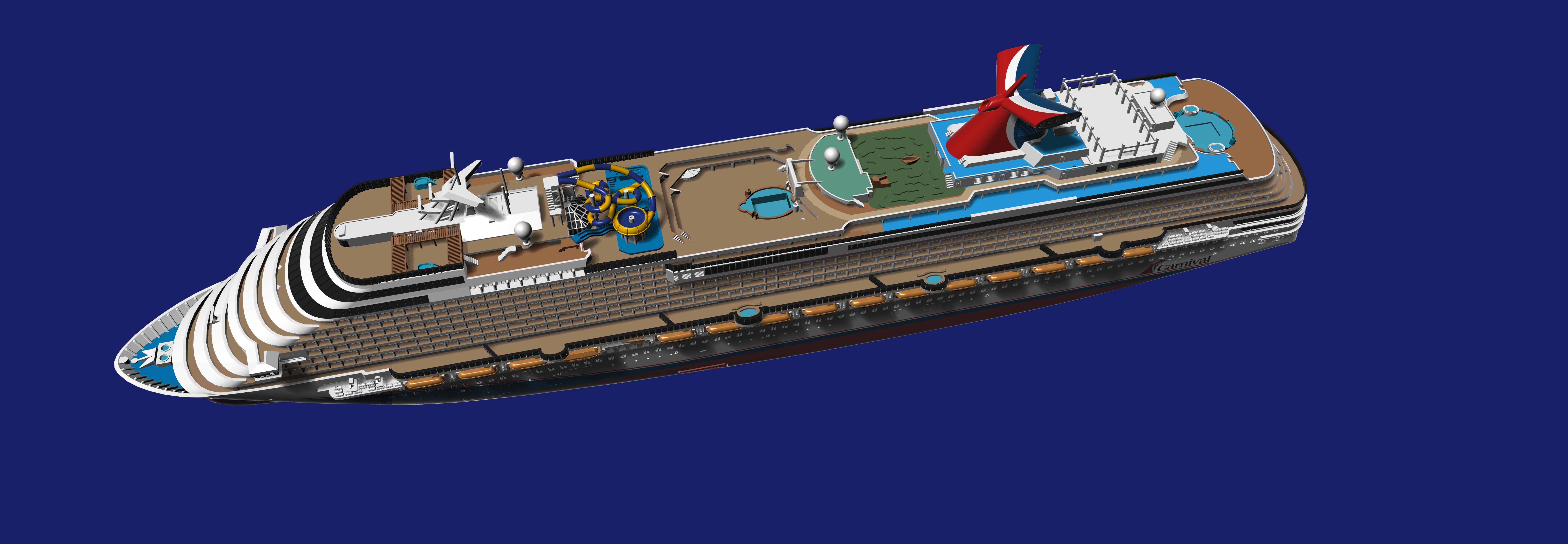 Carnival Dream cruise ship model