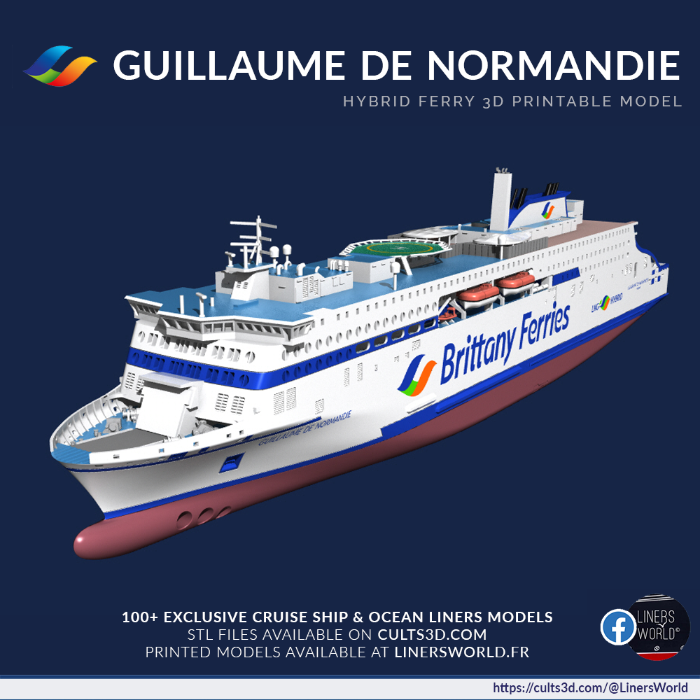 GUILLAUME DE NORMANDIE ferry model