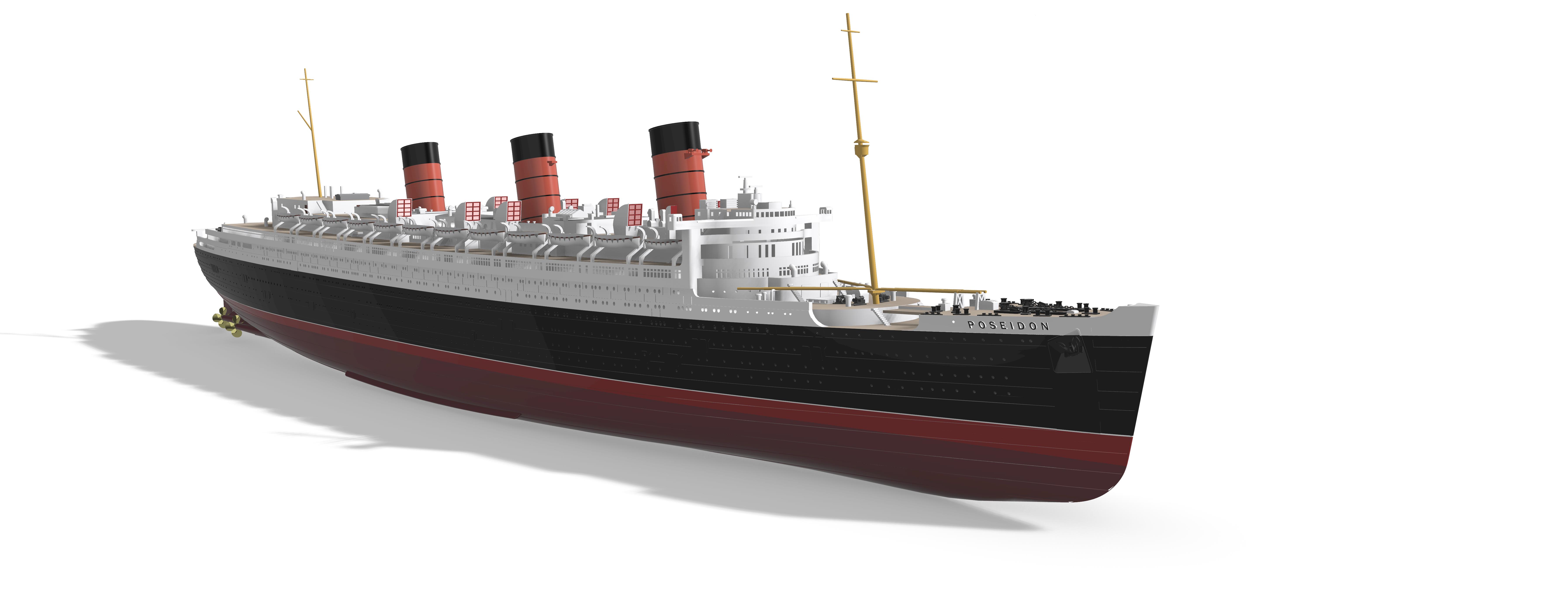 SS POSEIDON from the 1972 movie "The Poseidon Adventure"
