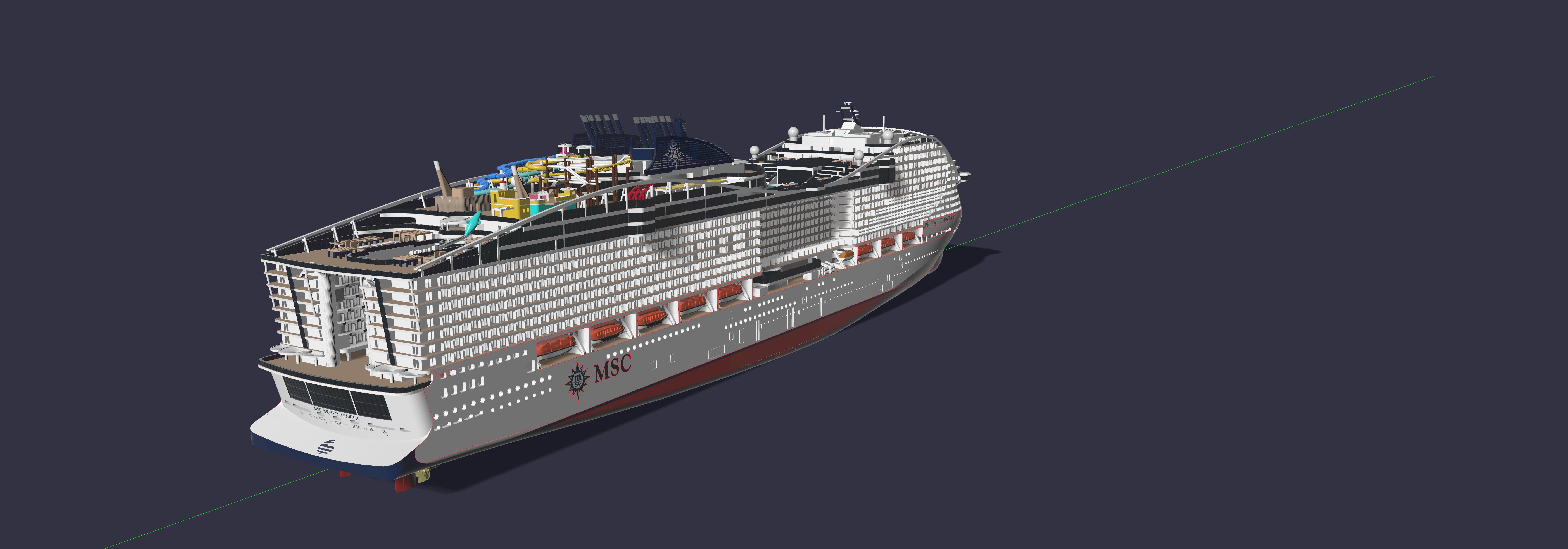 MSC WORLD AMERICA model