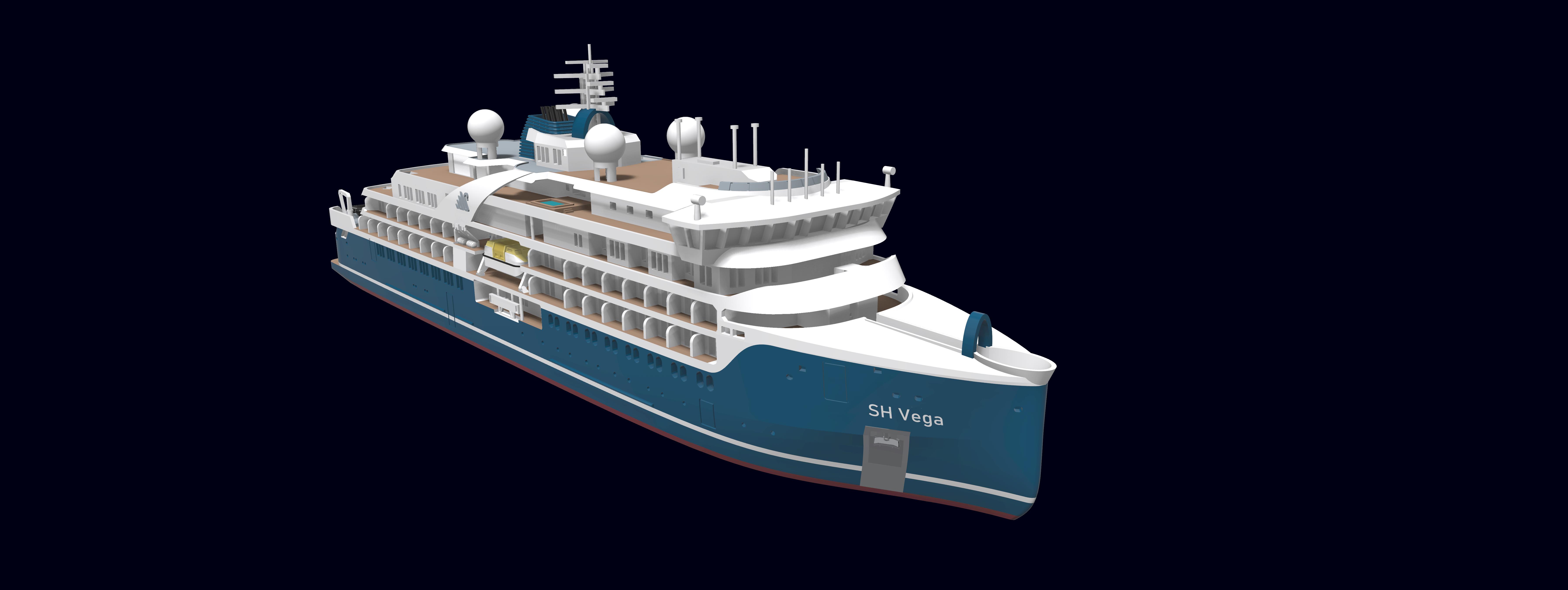 SH MINERVA or SH VEGA exploration cruise ship model