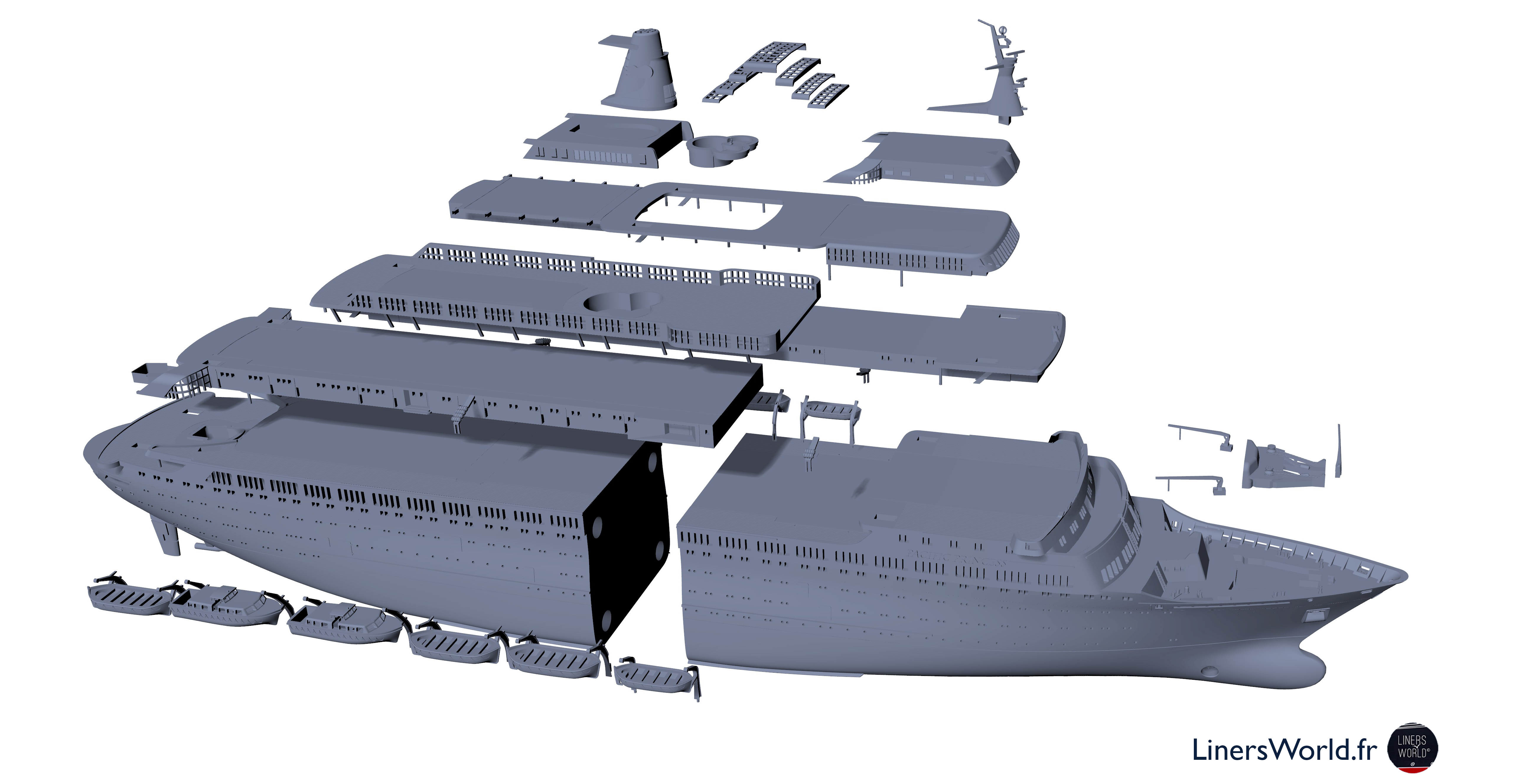 Pacific Princess "the Love Boat" 1/350 model kit