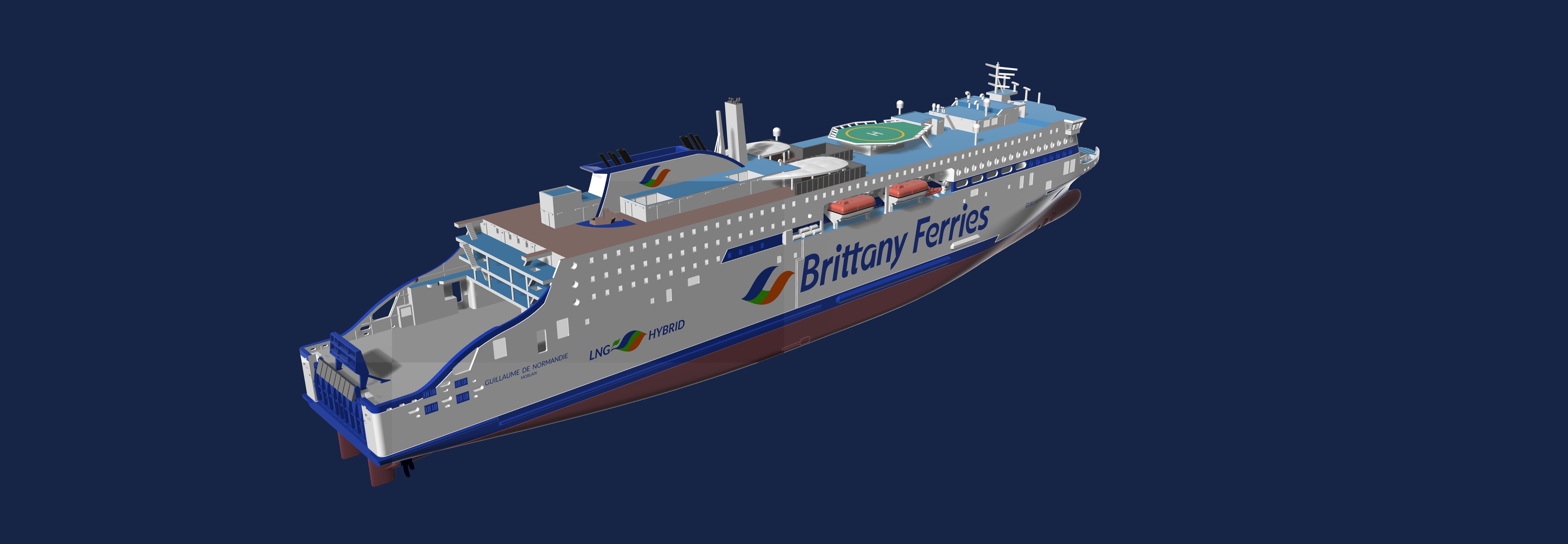 GUILLAUME DE NORMANDIE ferry model