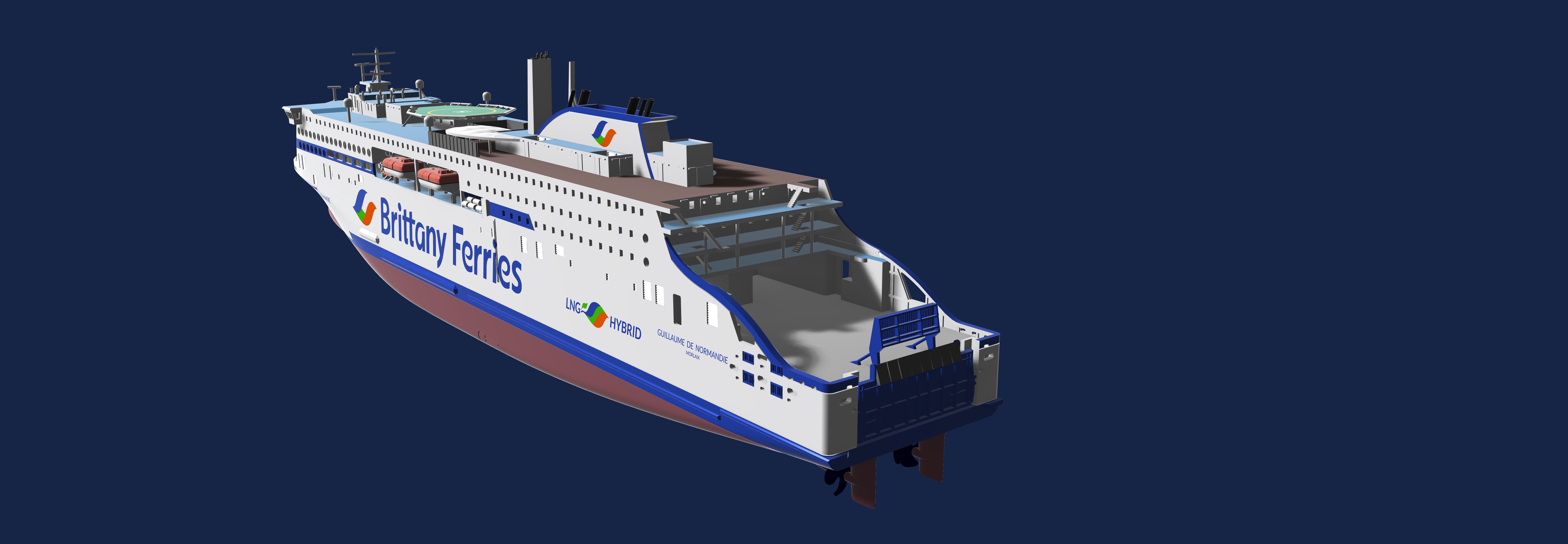 GUILLAUME DE NORMANDIE ferry model