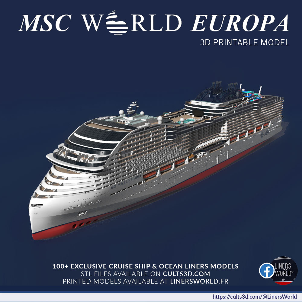 MSC WORLD EUROPA model