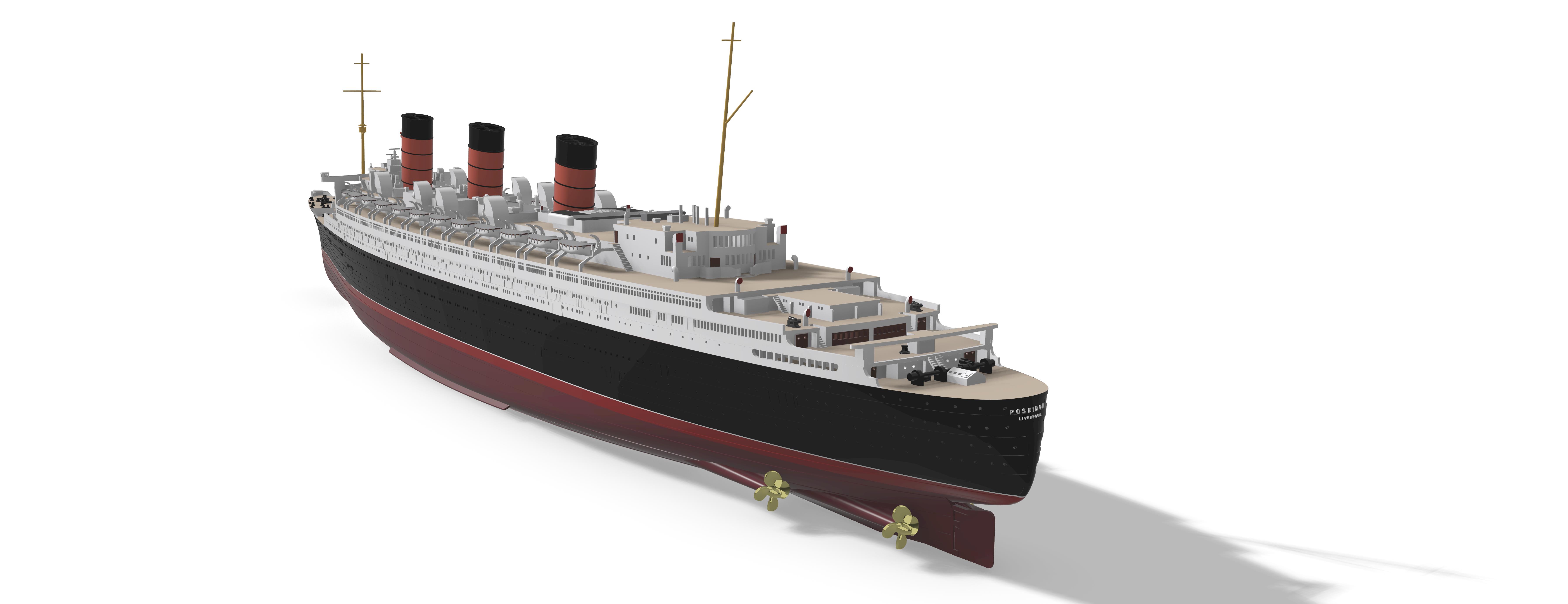 SS POSEIDON from the 1972 movie "The Poseidon Adventure"
