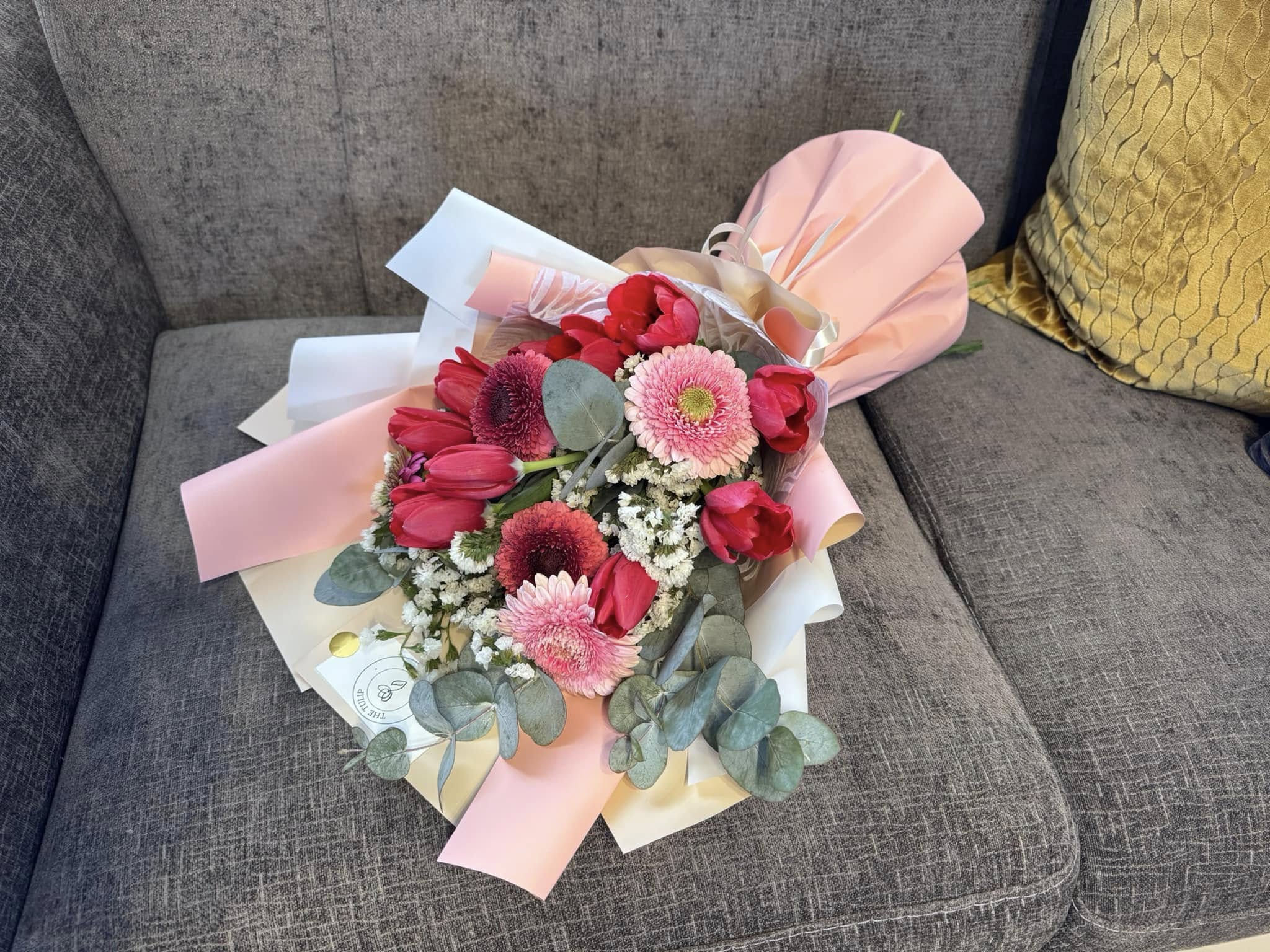 Ramo de Gerberas y Tulipanes