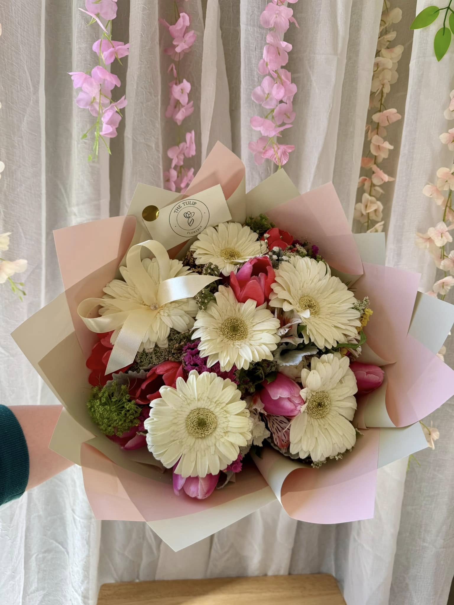 Tulipanes y Gerberas