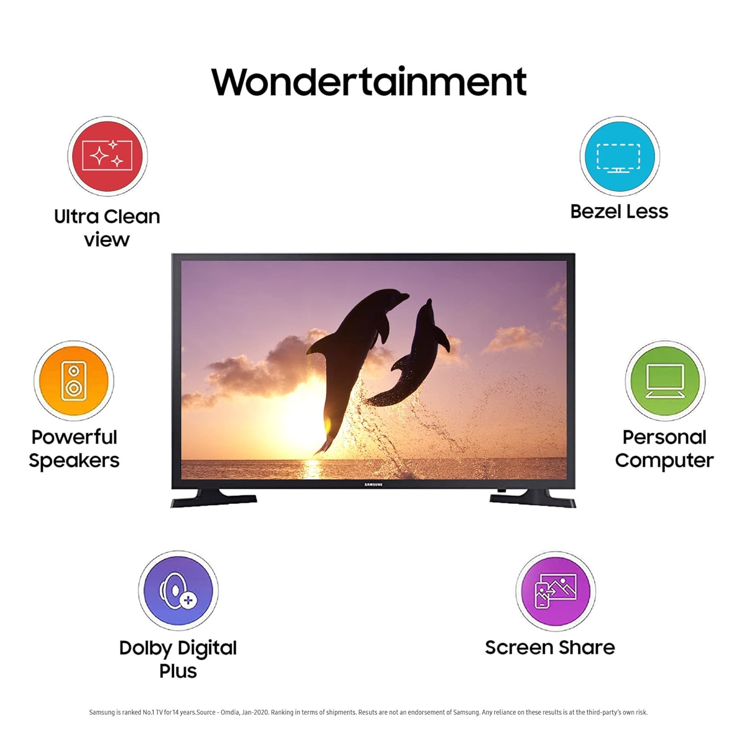 Samsung 80 cm (32 inches) HD Ready Smart LED TV UA32T4380AKXXL (Glossy Black)