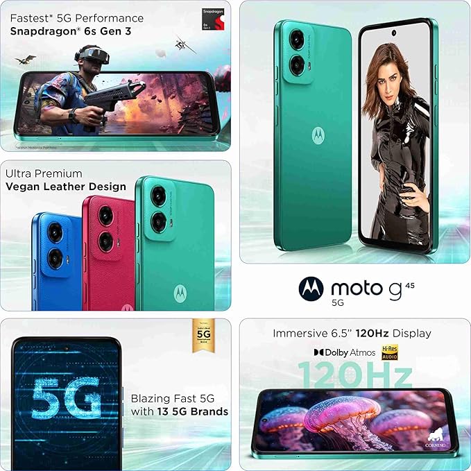 Motorola g45 5G (Brilliant Green, 128 GB)  (8 GB RAM)