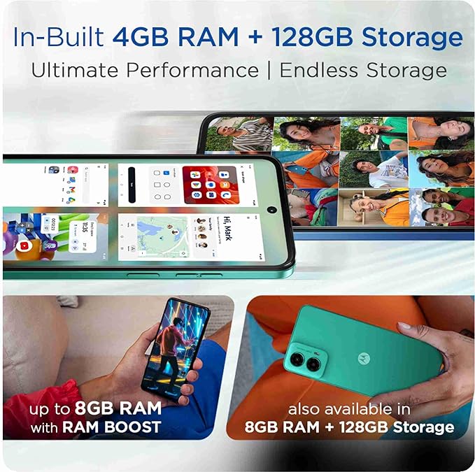 Motorola g45 5G (Brilliant Blue, 128 GB)  (4 GB RAM)