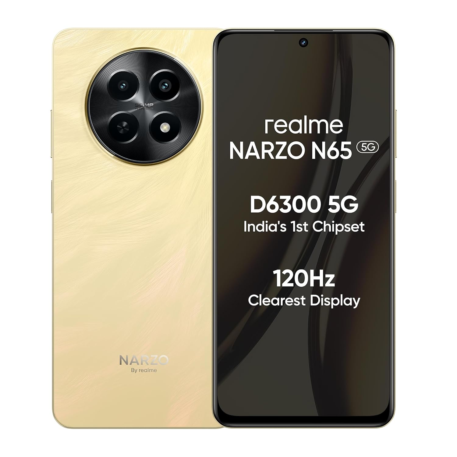 realme NARZO N65 5G (AMBER GOLD, 128 GB)  (6 GB RAM)