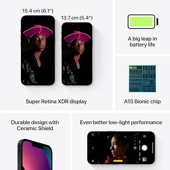 Apple iPhone 13 (Midnight, 128 GB)