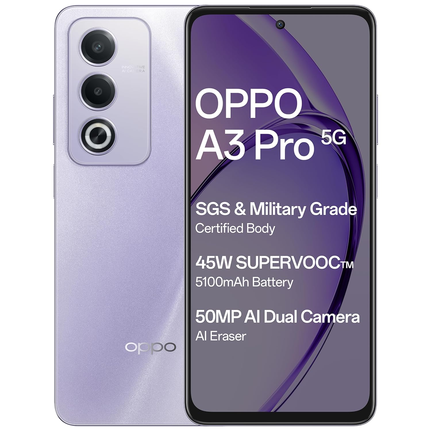 OPPO A3 Pro 5G (Moonlight Purple, 256 GB)  (8 GB RAM)