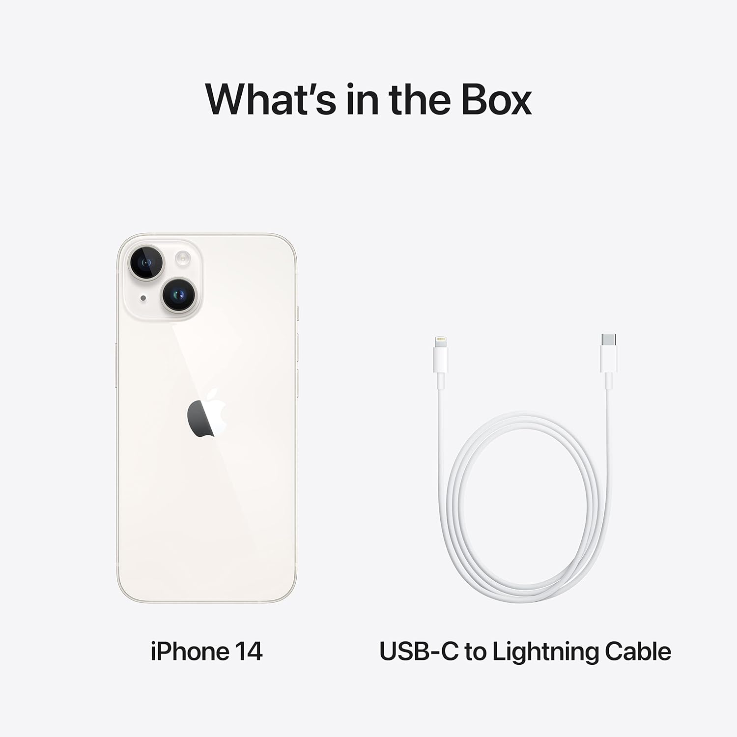 Apple iPhone 14 (Starlight, 128 GB)