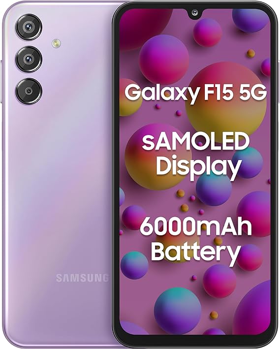 SAMSUNG Galaxy F15 5G (Groovy Violet, 128 GB)  (6 GB RAM)