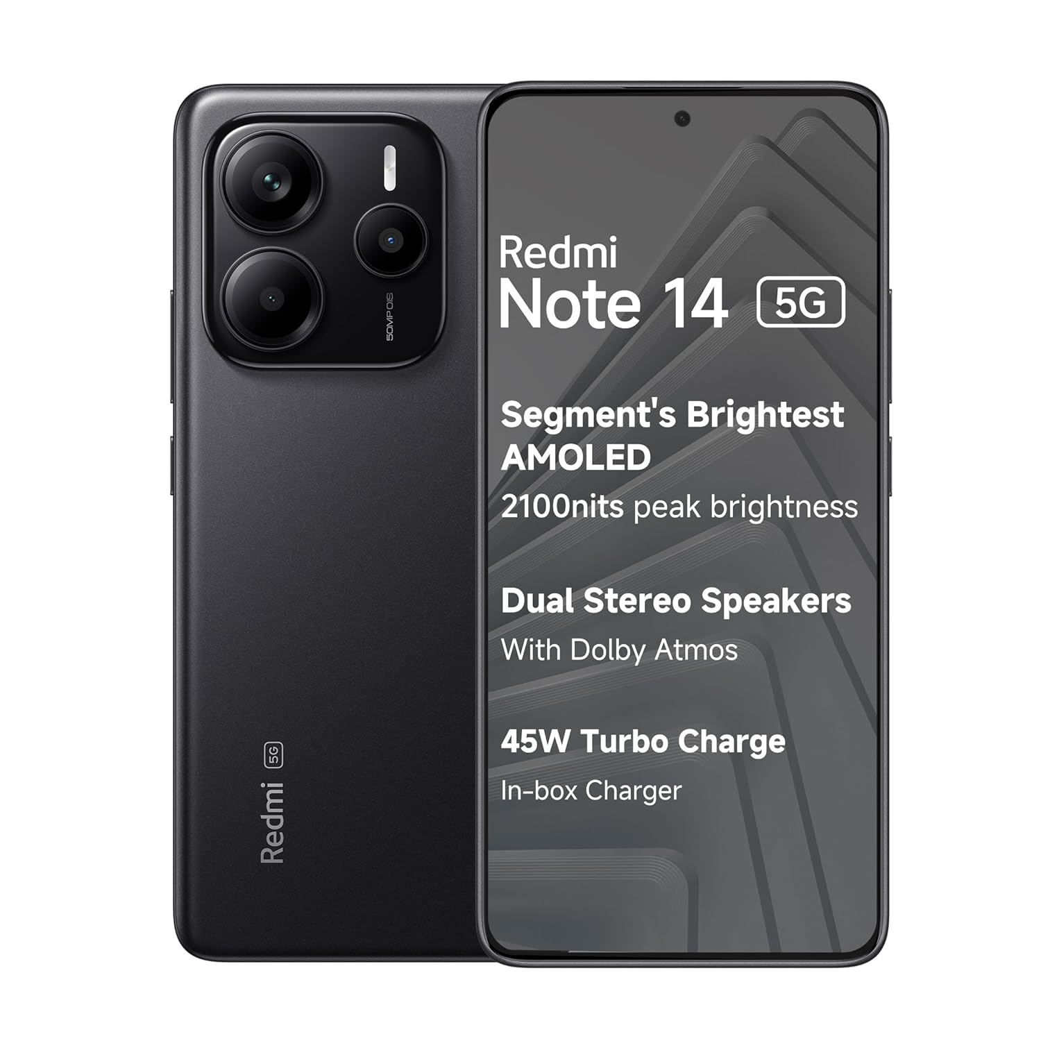 REDMI Note 14 5G (Titan Black, 128 GB)  (8 GB RAM)
