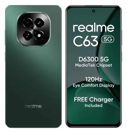 realme C63 5G (Forest Green, 6GB RAM, 128GB Storage)