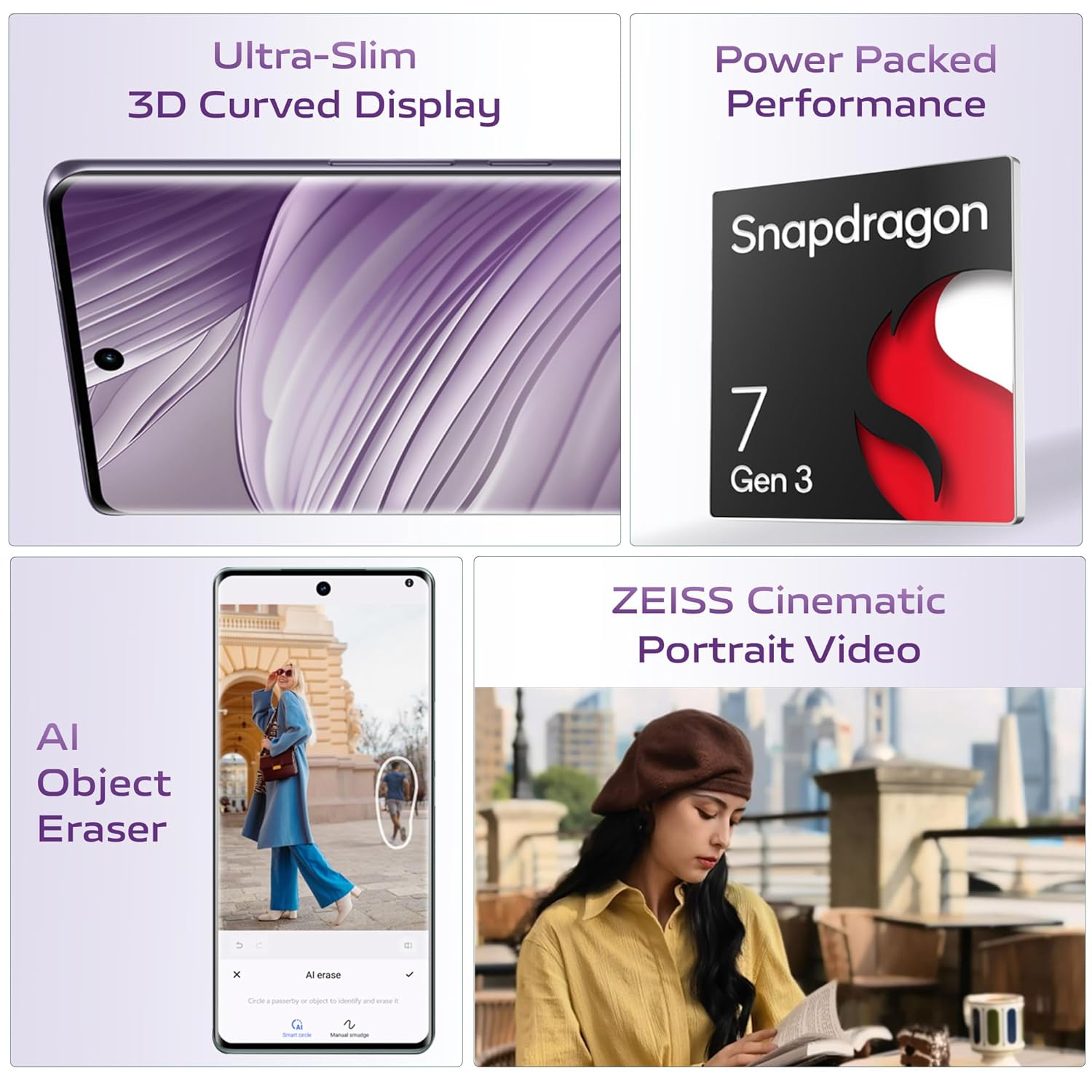 vivo V40 5G (Lotus Purple, 256 GB)  (8 GB RAM)