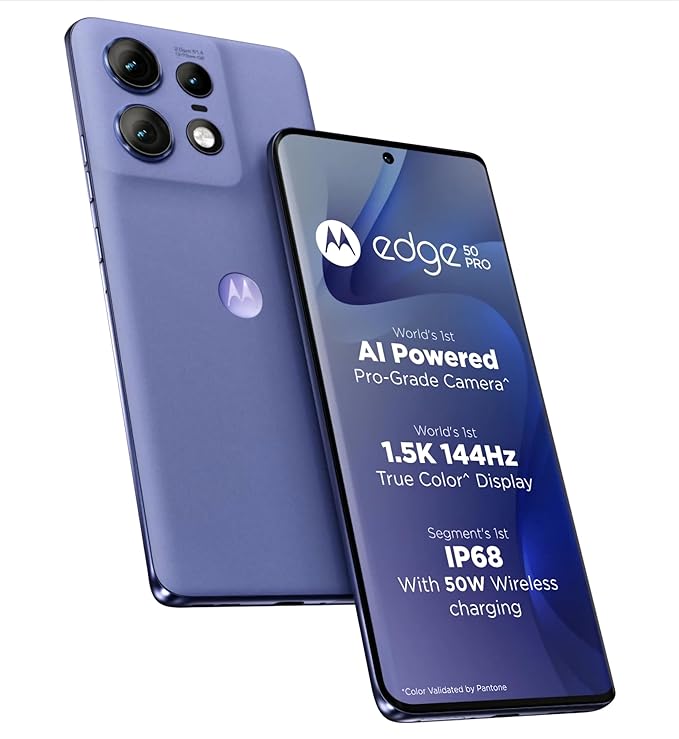 Motorola Edge 50 Pro 5G with 125W Charger (Luxe Lavender, 256 GB)  (12 GB RAM)