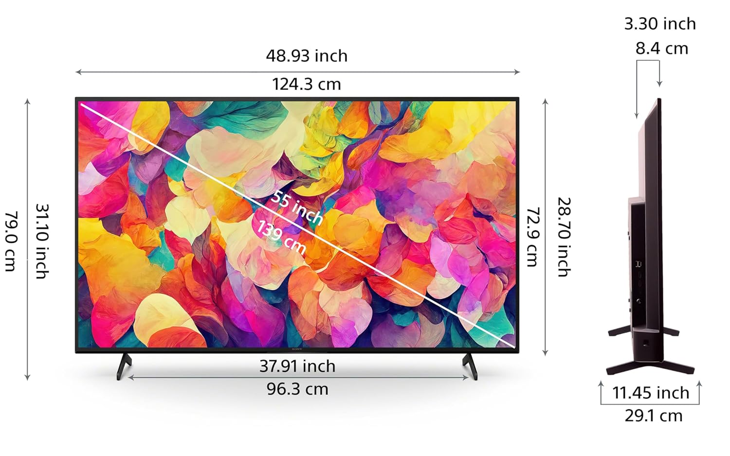 SONY Bravia X74L 138.8 cm (55 inch) Ultra HD (4K) LED Smart Google TV  (KD-55X74L)