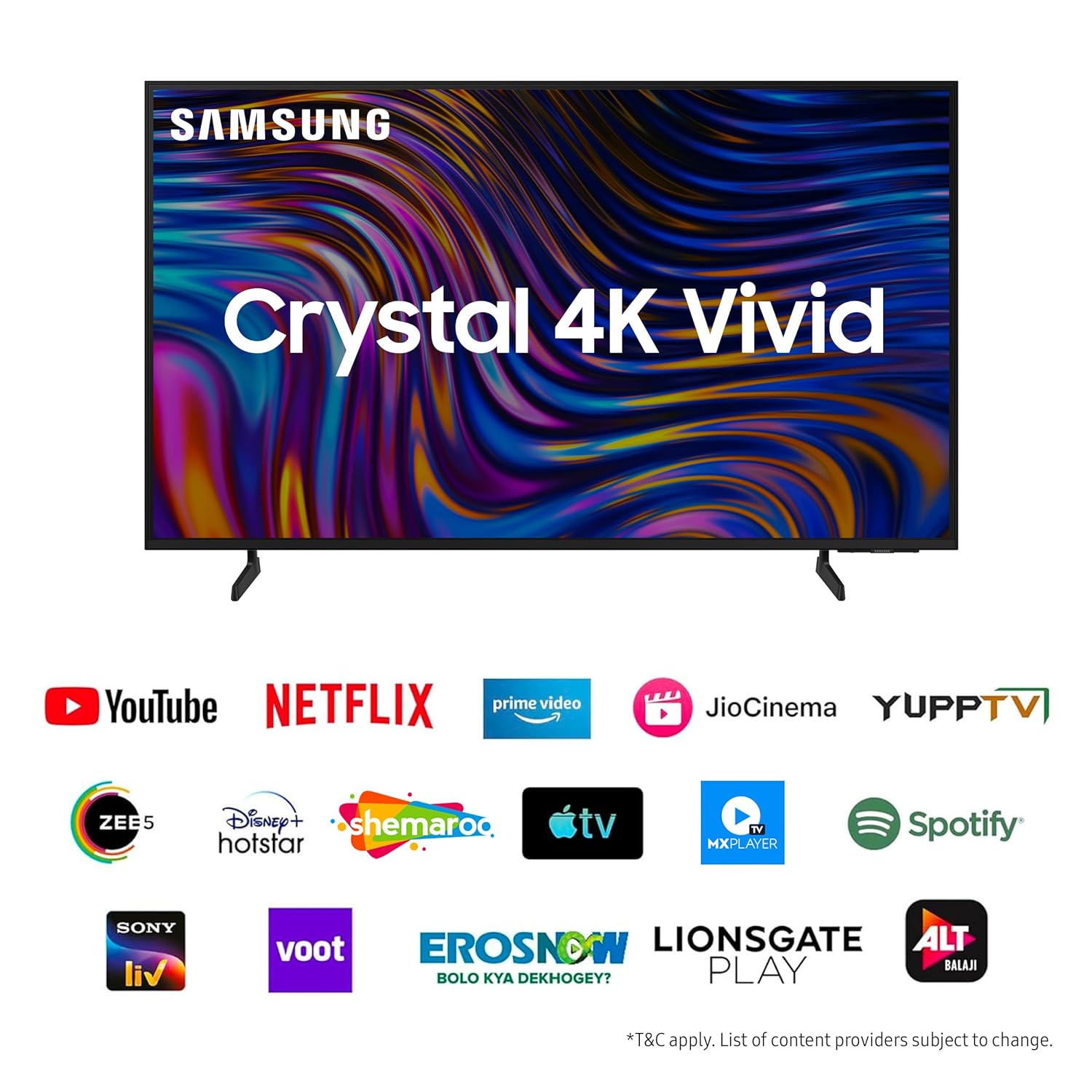 Samsung 163 cm (65 inches) D Series Crystal 4K Vivid Ultra HD Smart LED TV UA65DUE70BKLXL (Black)