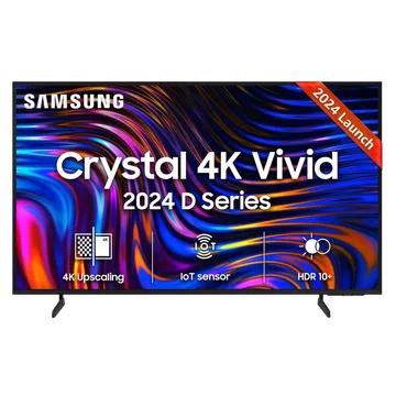 Samsung 163 cm (65 inches) D Series Crystal 4K Vivid Ultra HD Smart LED TV UA65DUE70BKLXL (Black)
