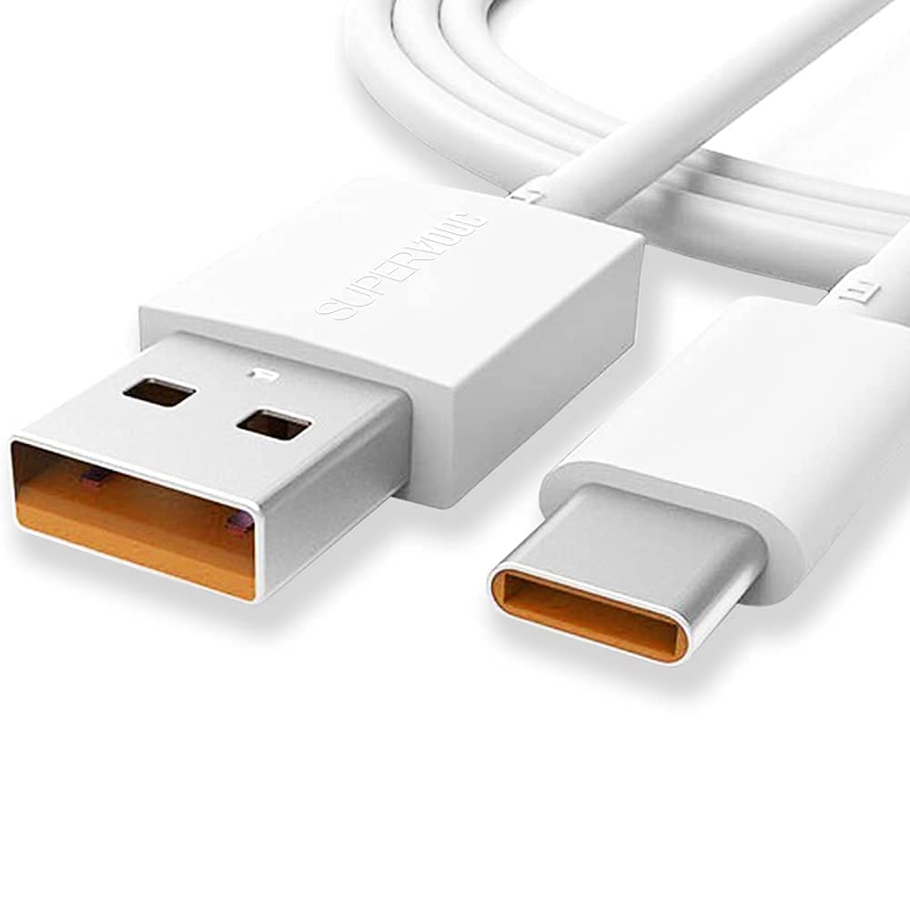 Realme New 65W Supervooc Usb Type C Charging Data Cable for Realme 12 pro plus/11 pro/11/10/9/9i/Narzo 60 Pro/60/50/50 pro/30 Support 67W Superdart and 33W Dart Also Quick Mobile Charge, White