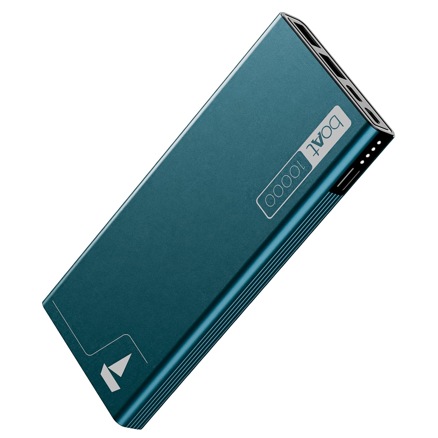 boAt Energyshroom PB300 Powerbank with 10000mAh Battery, 22.5w Fast Charging, Wireless Charging, 12-Layer Smart IC Protection, LED Indicators and Aluminum Alloy Casing(Steel Blue)