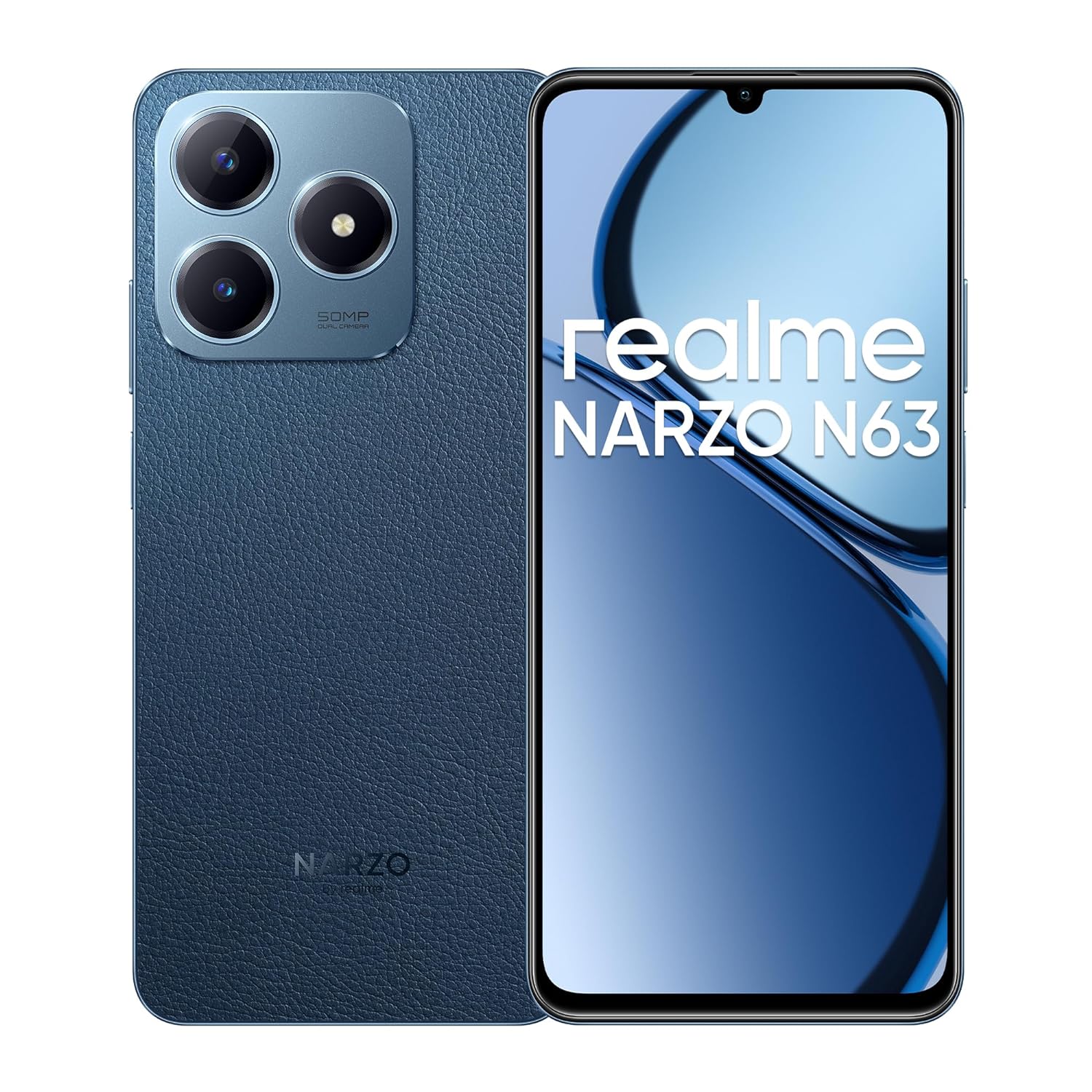 realme NARZO N63 (Leather Blue, 64 GB)  (4 GB RAM)