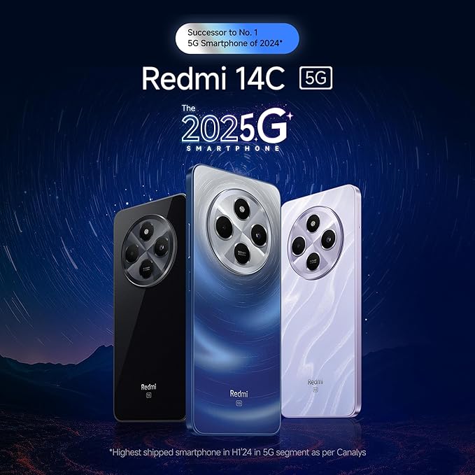 REDMI 14C 5G (Stardust Purple, 128 GB)  (6 GB RAM)