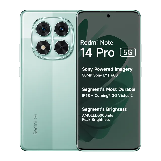 REDMI Note 14 Pro 5G (Ivy Green, 128 GB)  (8 GB RAM)