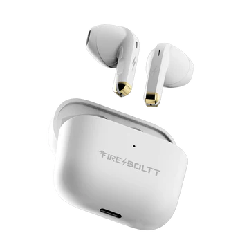 Fire-Boltt Fire Pods Ninja G201 Earbuds TWS IWP HD Calls, Quick Charge 24hrs playback Bluetooth  (White, True Wireless)